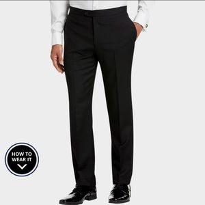Calvin Klein Black Extreme Slim Fit Tuxedo Slacks